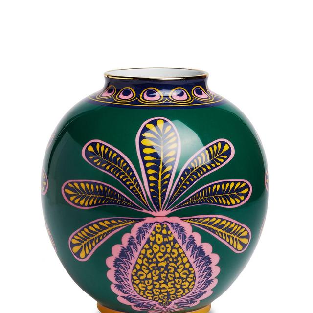Bubble Vase Big Pineapple Verde in Porcelain