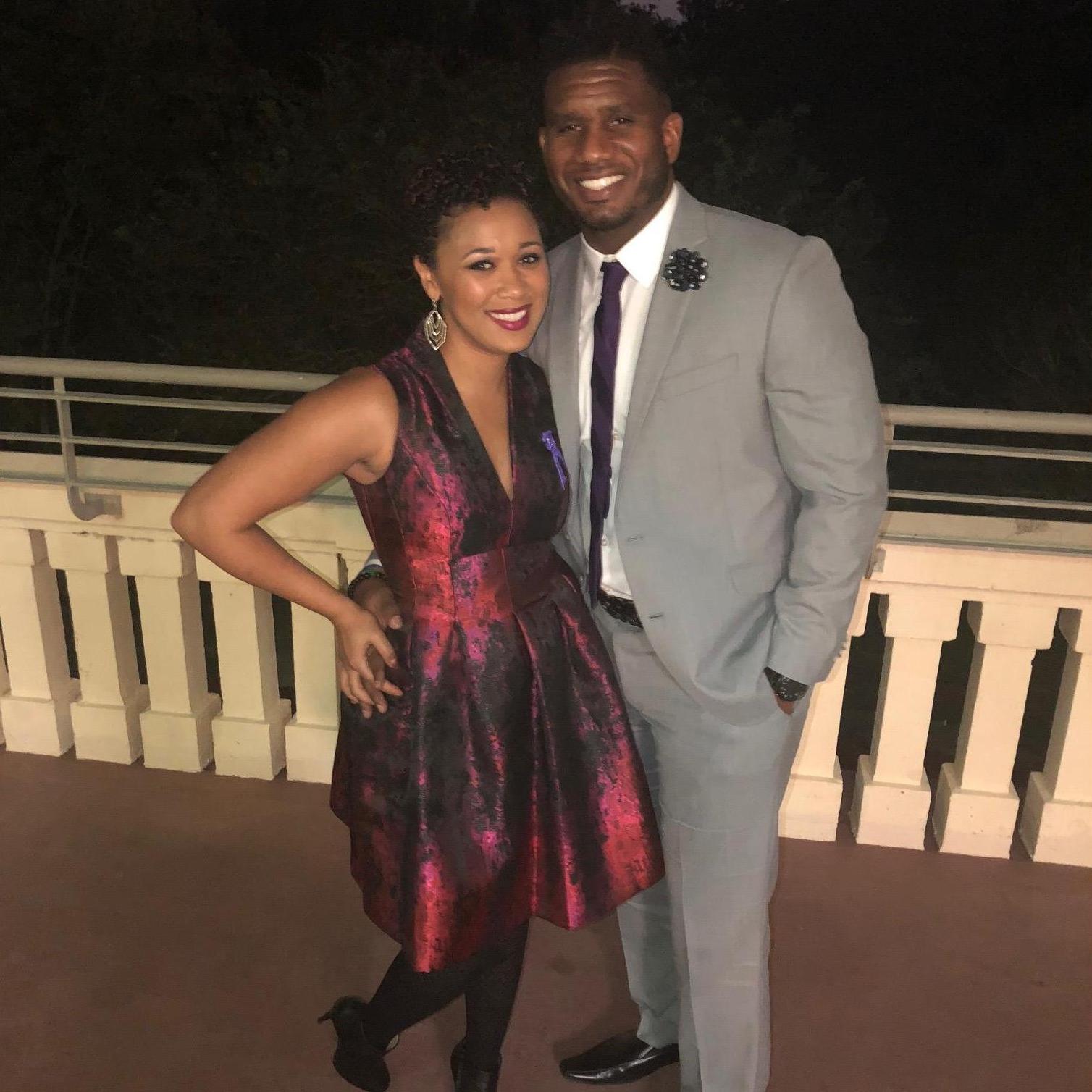 Forever each other's plus one! We were supporting a friend's non-profit fundraiser this night.