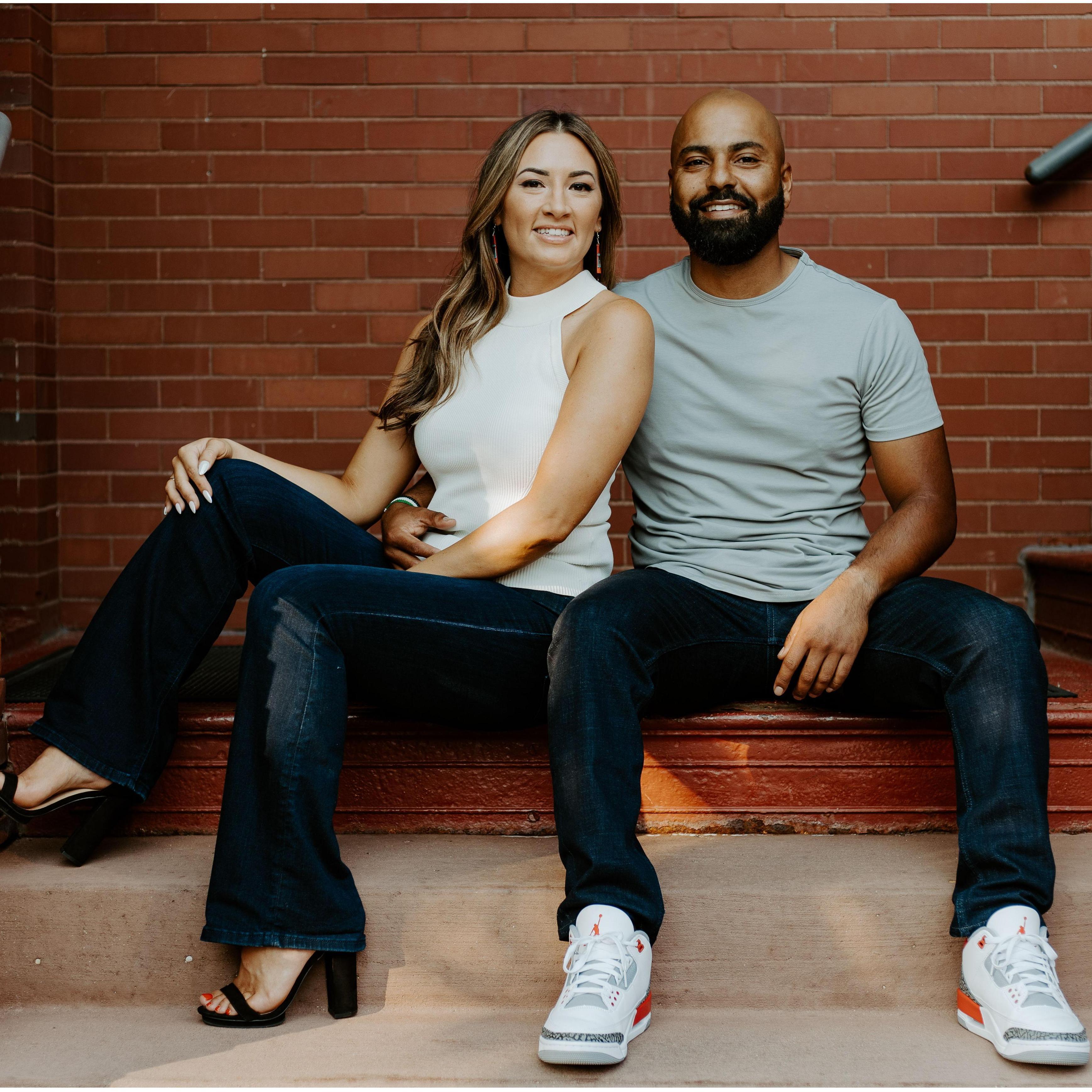 On the stoop of Brittany's Minneapolis apartment