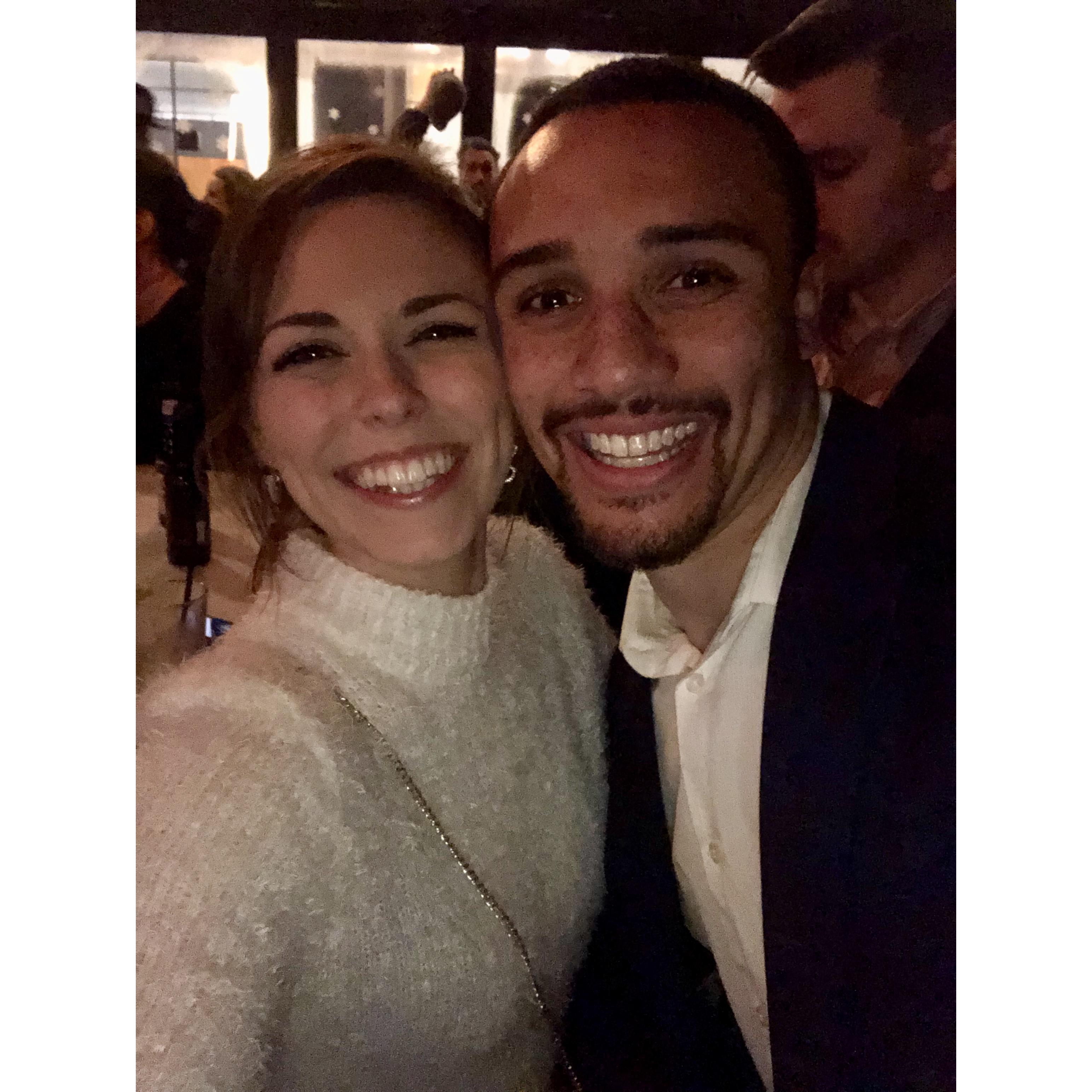 The most important photo we have ever taken! The magical night that started it all. NYE 2018/2019, the night we first met. Luckily I saw past the goatee ;)