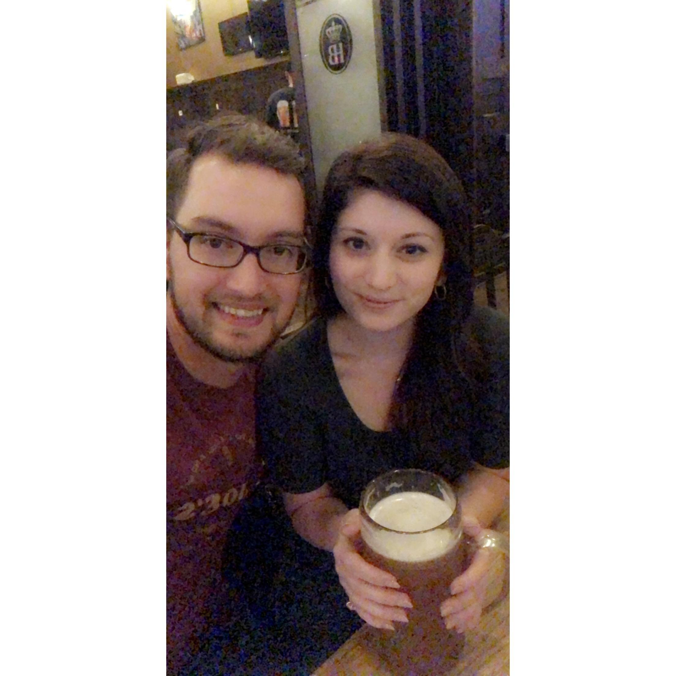 Our favorite hobbies include taking selfies and drinking excessively large beers.