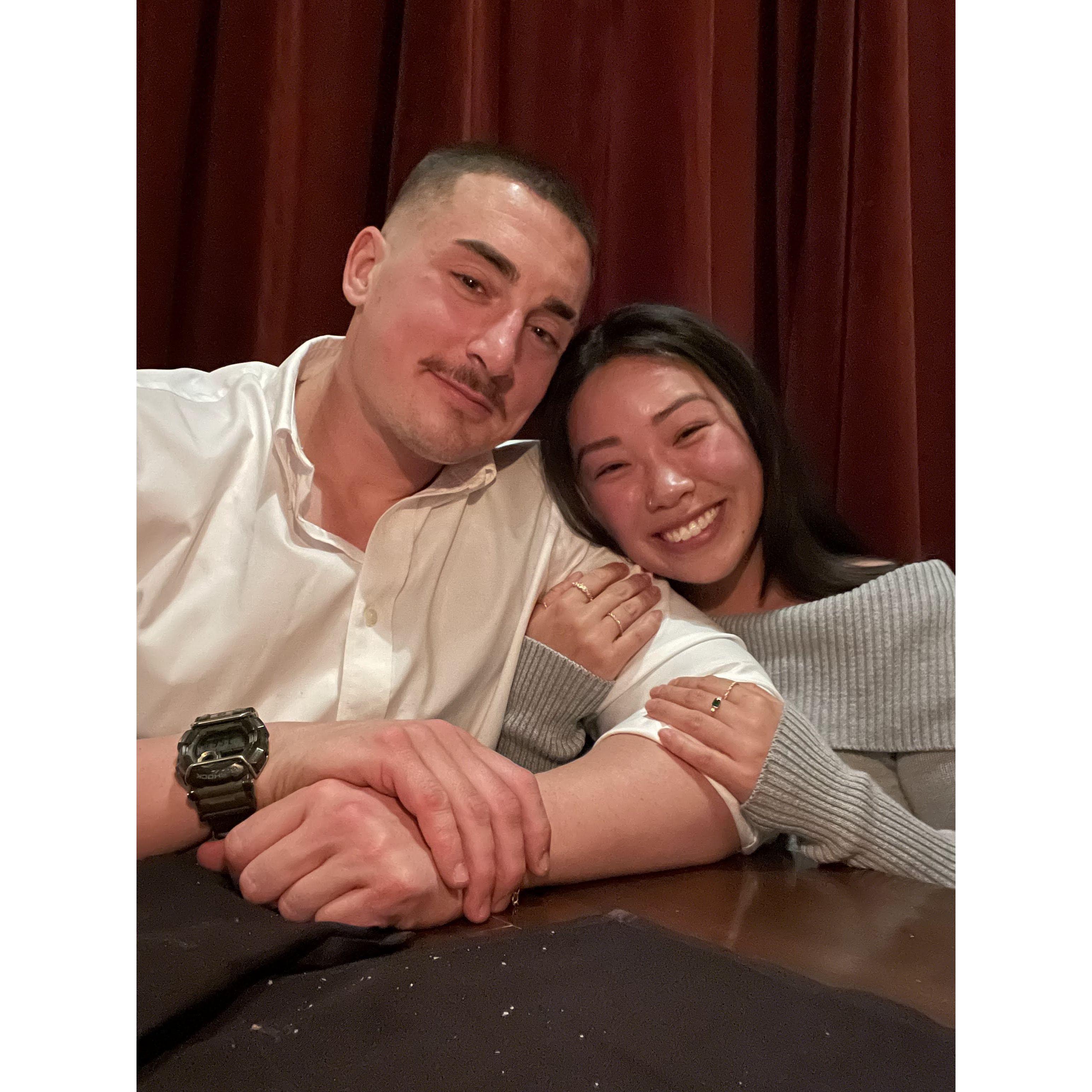 5th year anniversary dinner