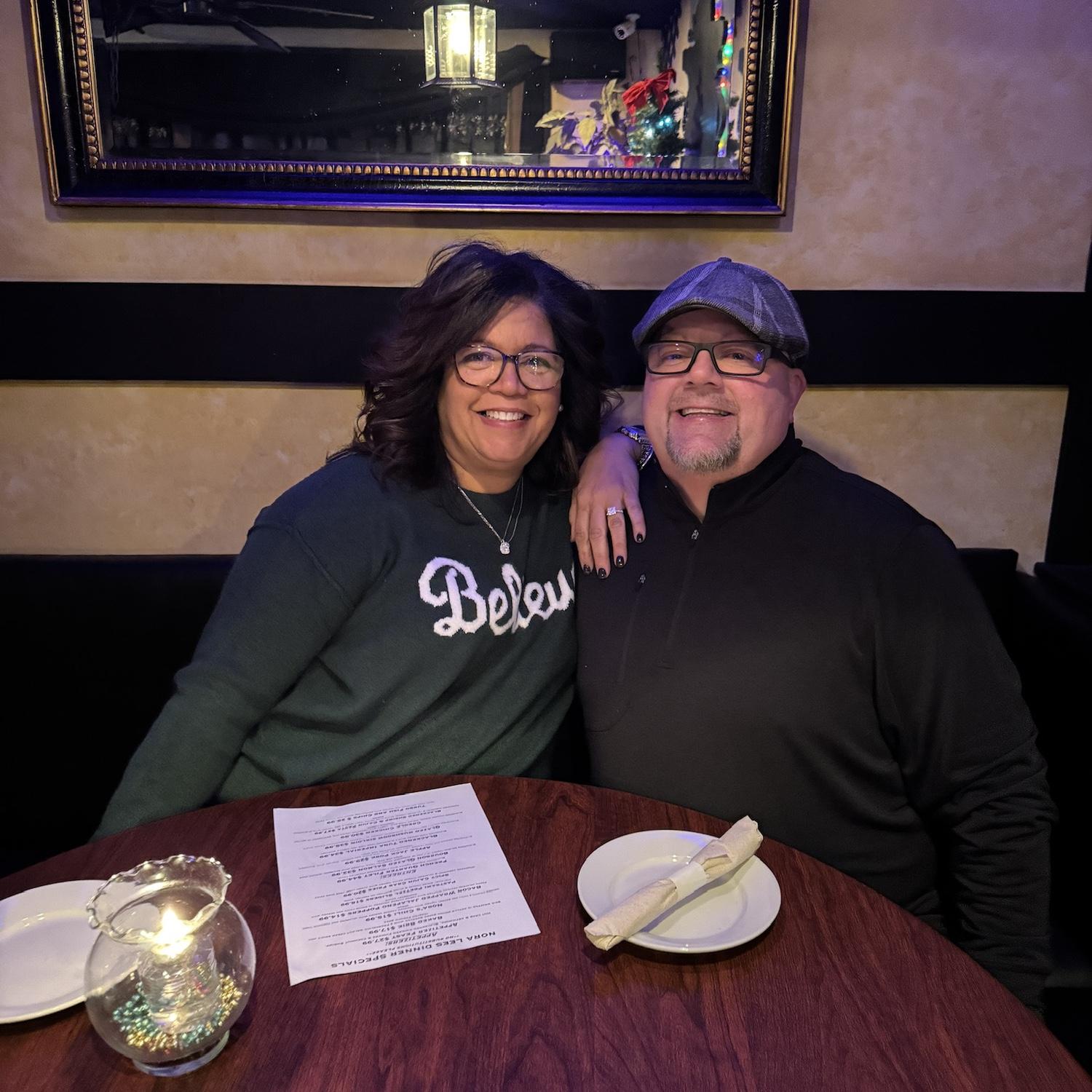Newly Engadged Love birds at Nora lee’s restaurant in Old New Castle. He had Flowers and a private table waiting. He didn’t miss a detail. Next, was Longwood Gardens.