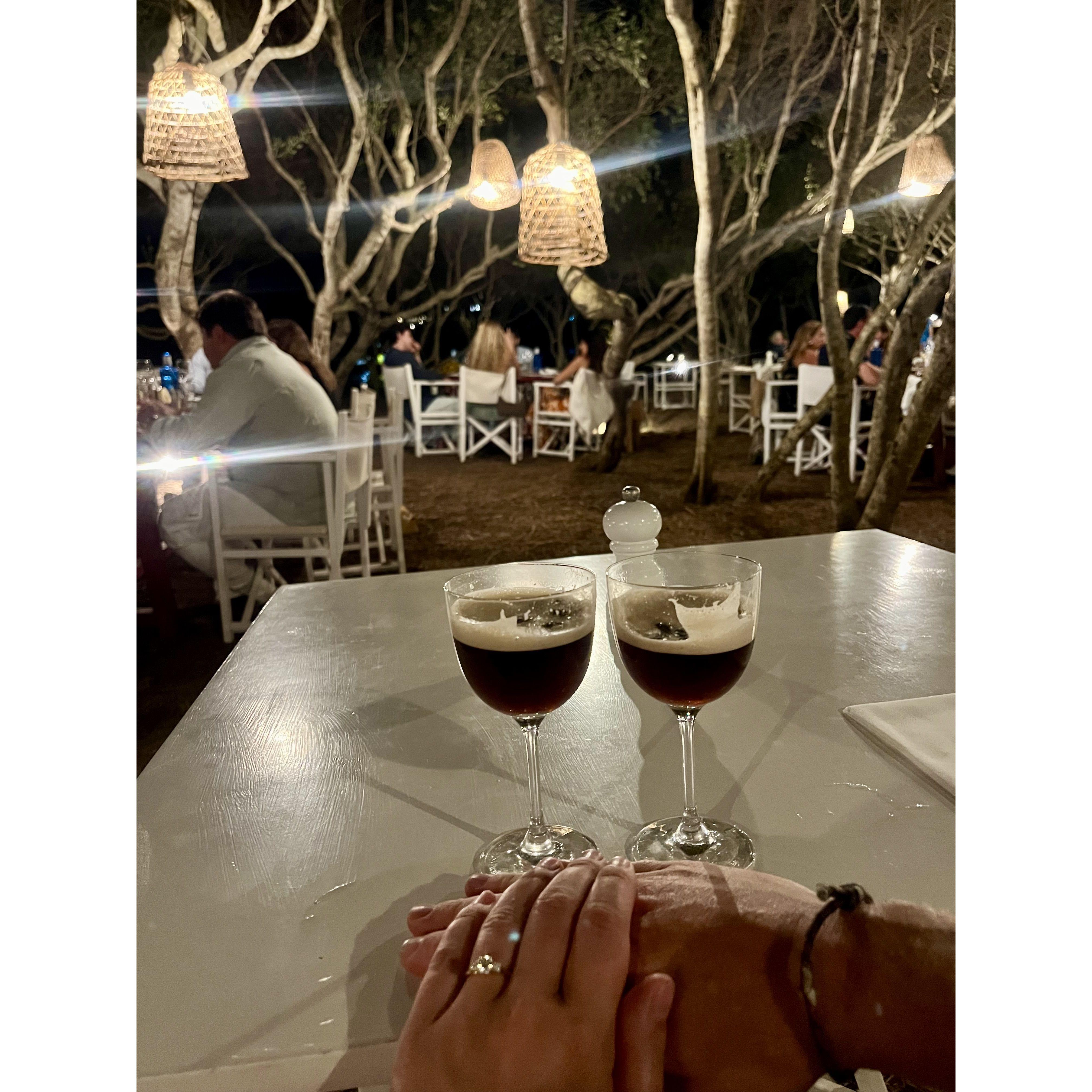 Night we got engaged on Isla Del Rei