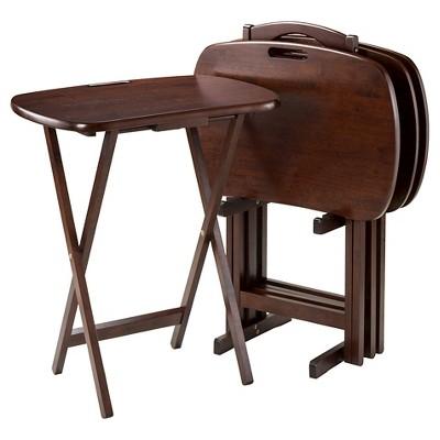 5-Piece Lucca TV Set Walnut Finish - Winsome