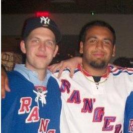 Luddy and Paul after a Rangers Game in NYC circa 2009