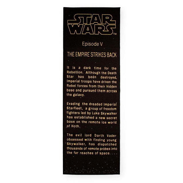 Star Wars: The Empire Strikes Back Title Crawl Printed Area Rug | Indoor Floor Mat, Accent Rug For Living Room and Bedroom, Home Decor For Kids Playroom | Movie Gifts And Collectibles | 27 x 77 Inches