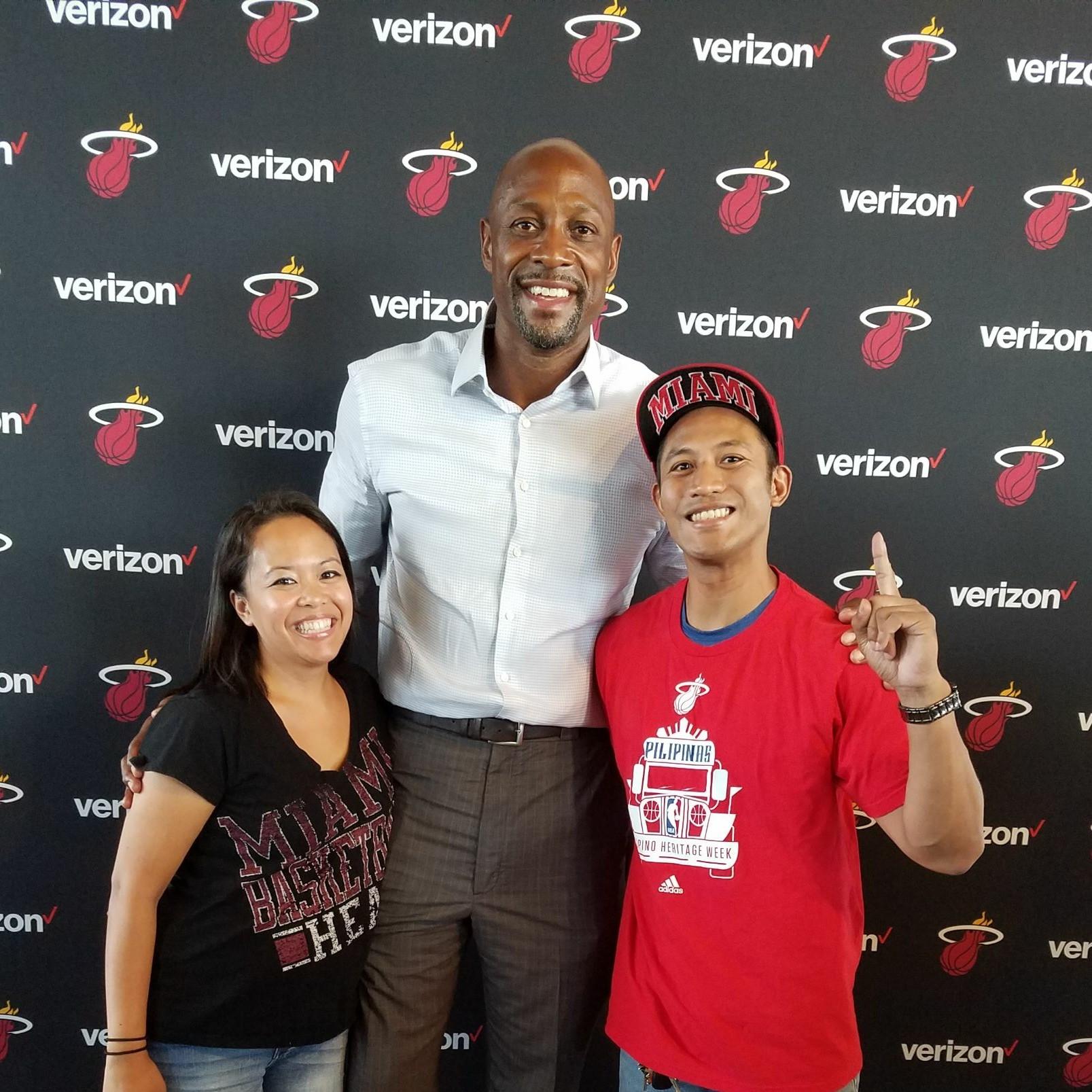 Meeting Heat Legend Alonzo Mourning