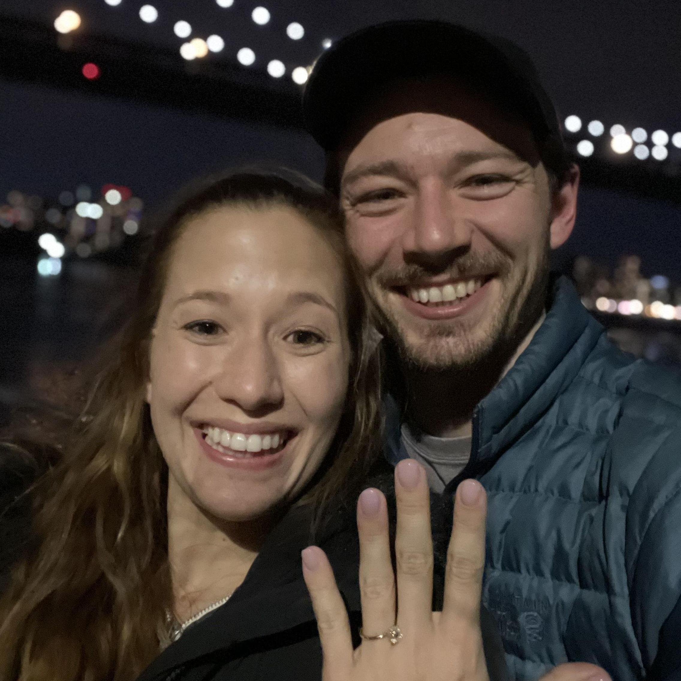 The night we got engaged 12/17/21