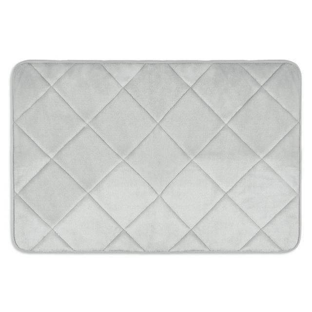 20"x30" Capri Haven Bath Mat Light Gray - Home Dynamix