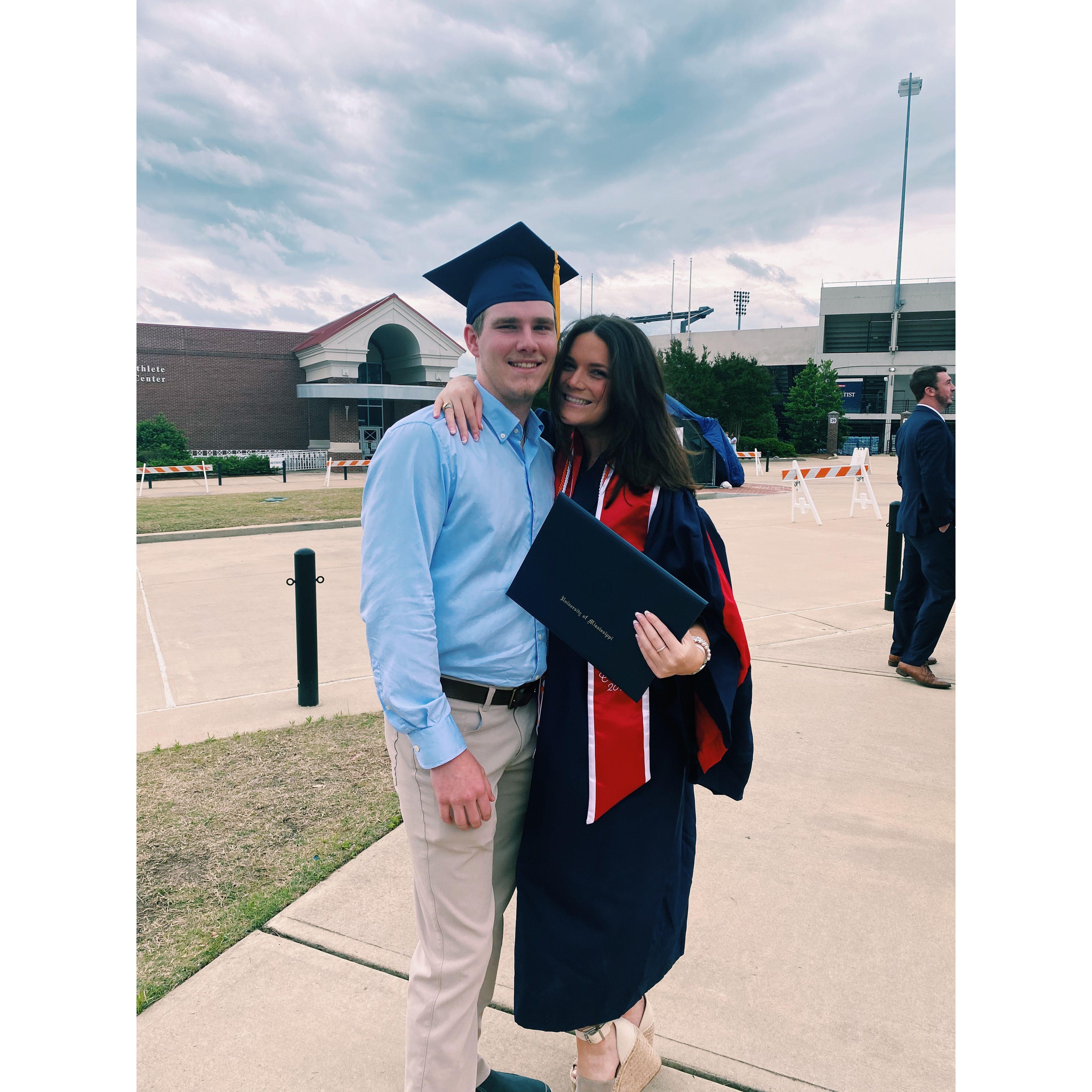 Graduation. We are thankful to Ole Miss for many reasons... but meeting each other the first day of class has to be the main one.