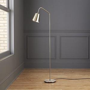 Crane Nickel Floor Lamp