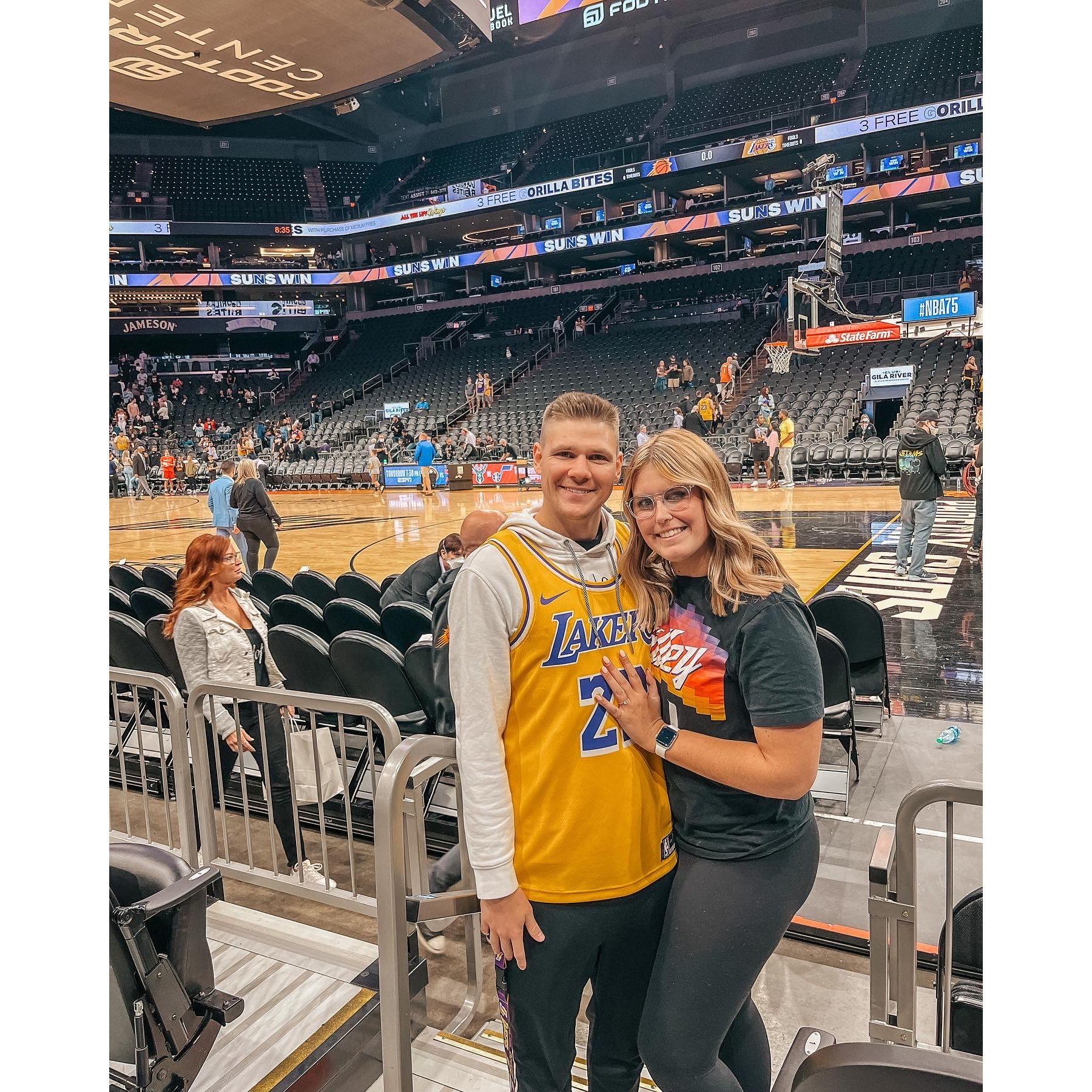 Our 1st NBA Game Together - Suns vs Lakers - 2022