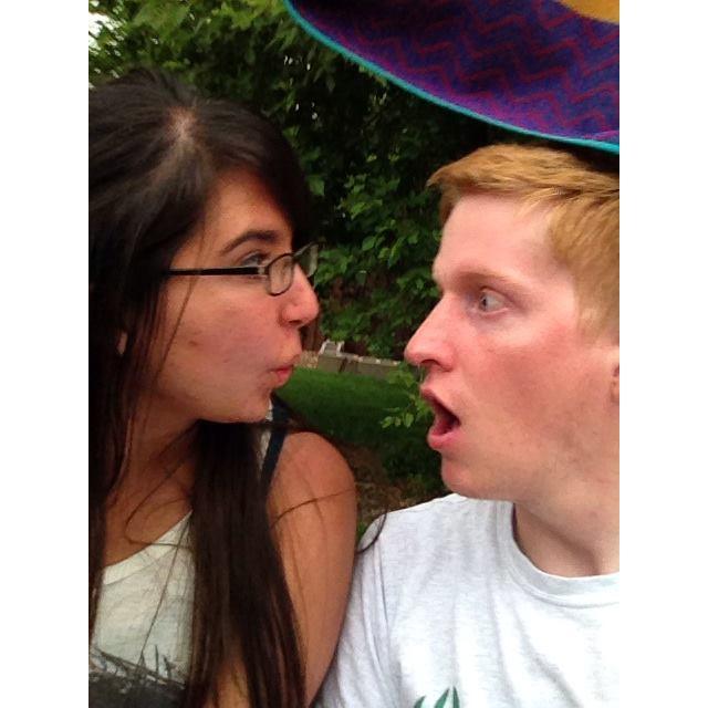 Sometimes we like to be goofy. (4th of July, 2014)