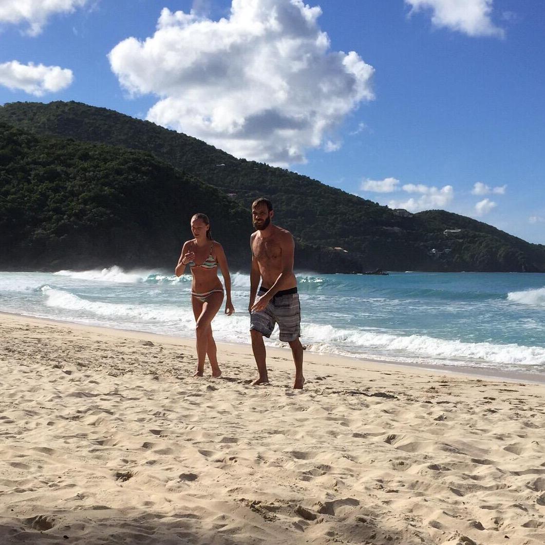 Swimsuit models on the side