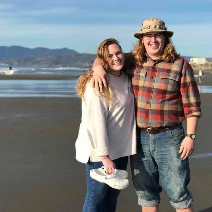 One of the many moments we experienced on our cross-country road trip in December 2017. Gracie's first time in the Pacific Ocean (or west of Texas...).