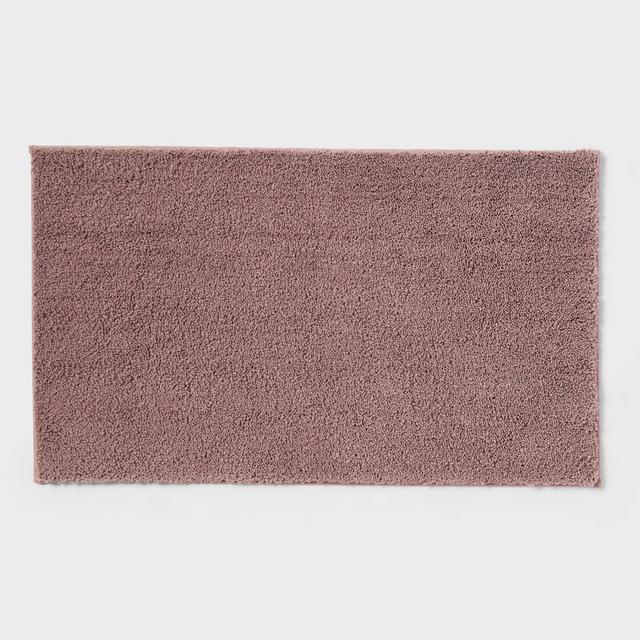20"x34" Performance Plus Plush Non Skid Bath Rug Mauve - Threshold™