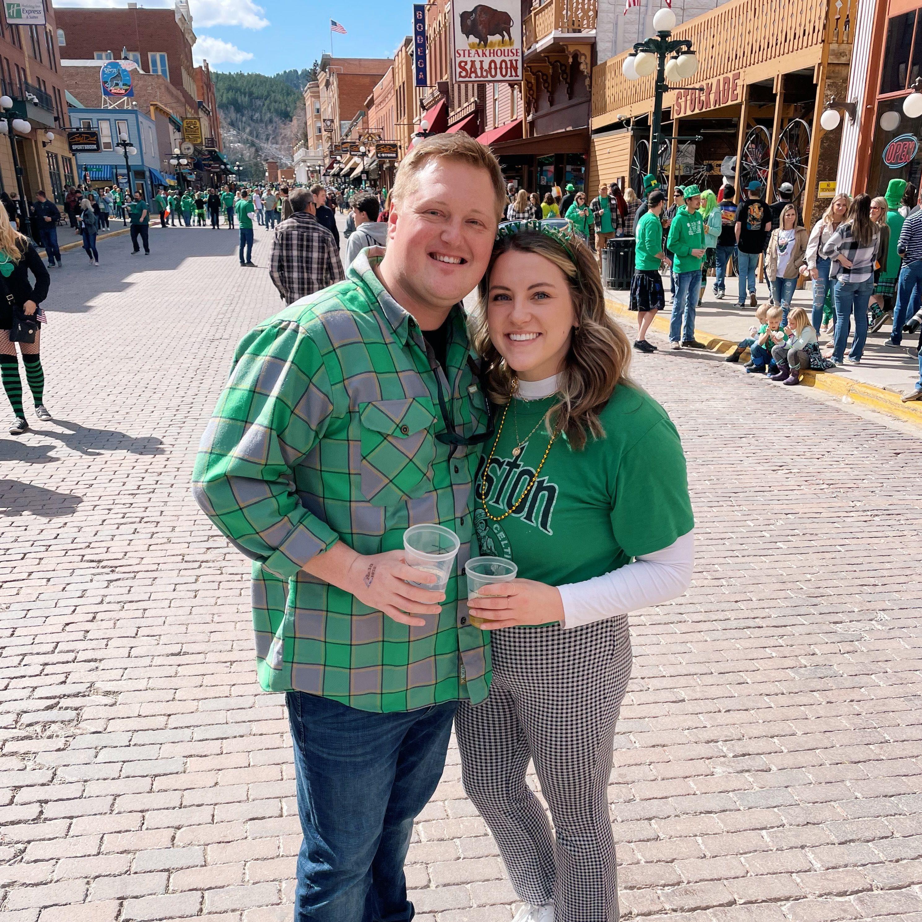 Our first roadtrip together to Deadwood for St. Patty’s day. Fitting, since this is where we will be getting married! Cade met my mom and I met Cade’s sister, Arianna, for the first time on this trip.