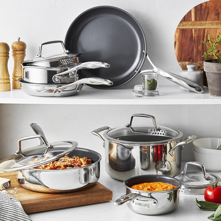 ZWILLING, Energy Plus 10-Piece Ceramic Nonstick Cookware Set | Zola