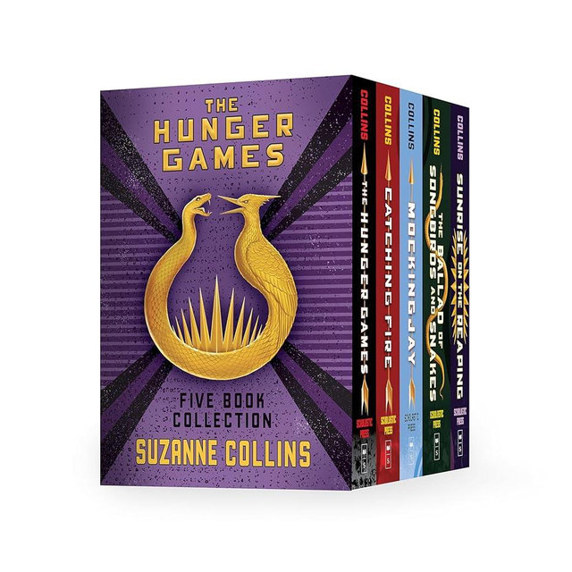 Hunger Games 5-Book Hardcover Box Set (The Hunger Games, Catching Fire, Mockingjay, The Ballad of Songbirds and Snakes, Sunrise on the Reaping)
