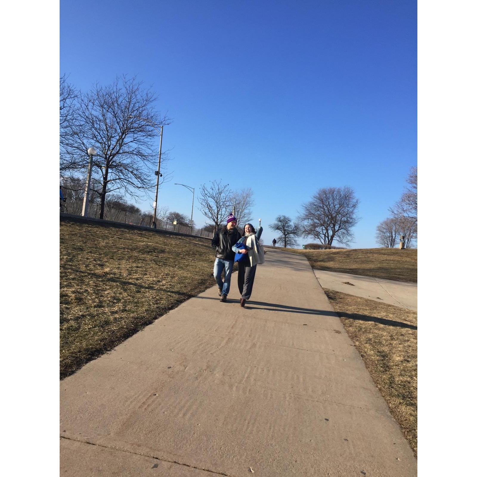 We first said "I love you" right before our friend snapped this pic :)