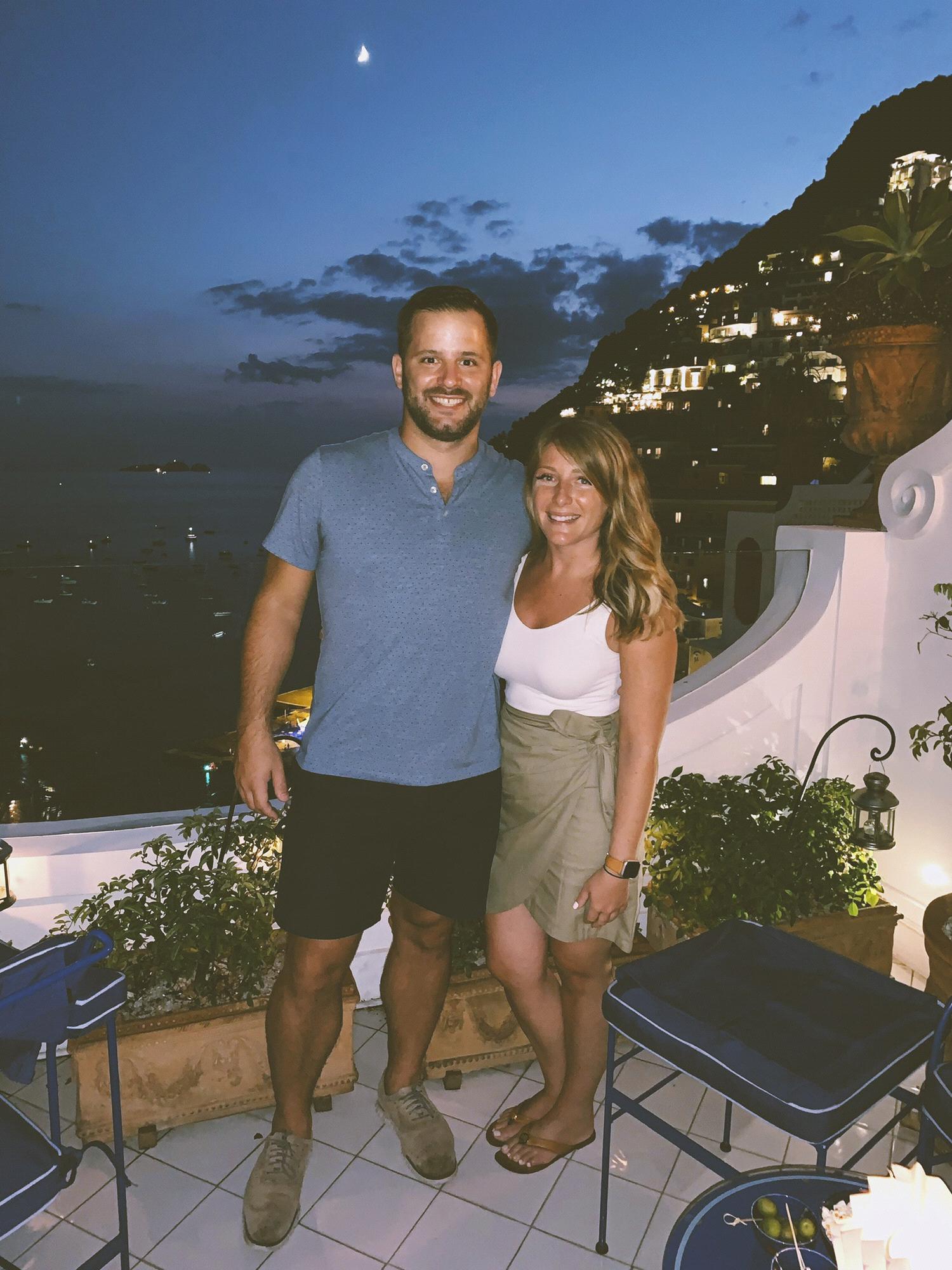 Date night at Franco’s Bar in Positano