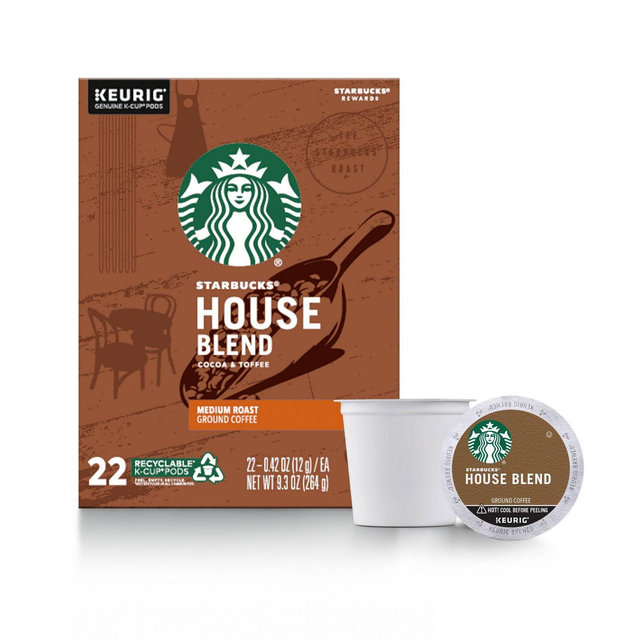Starbucks House Blend Medium Roast Coffee - Keurig K-Cup Pods - 22ct