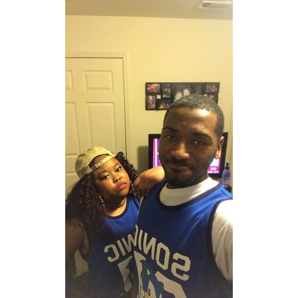 He's the best party date! This was us headed to our friend's 90's themed birthday party!
