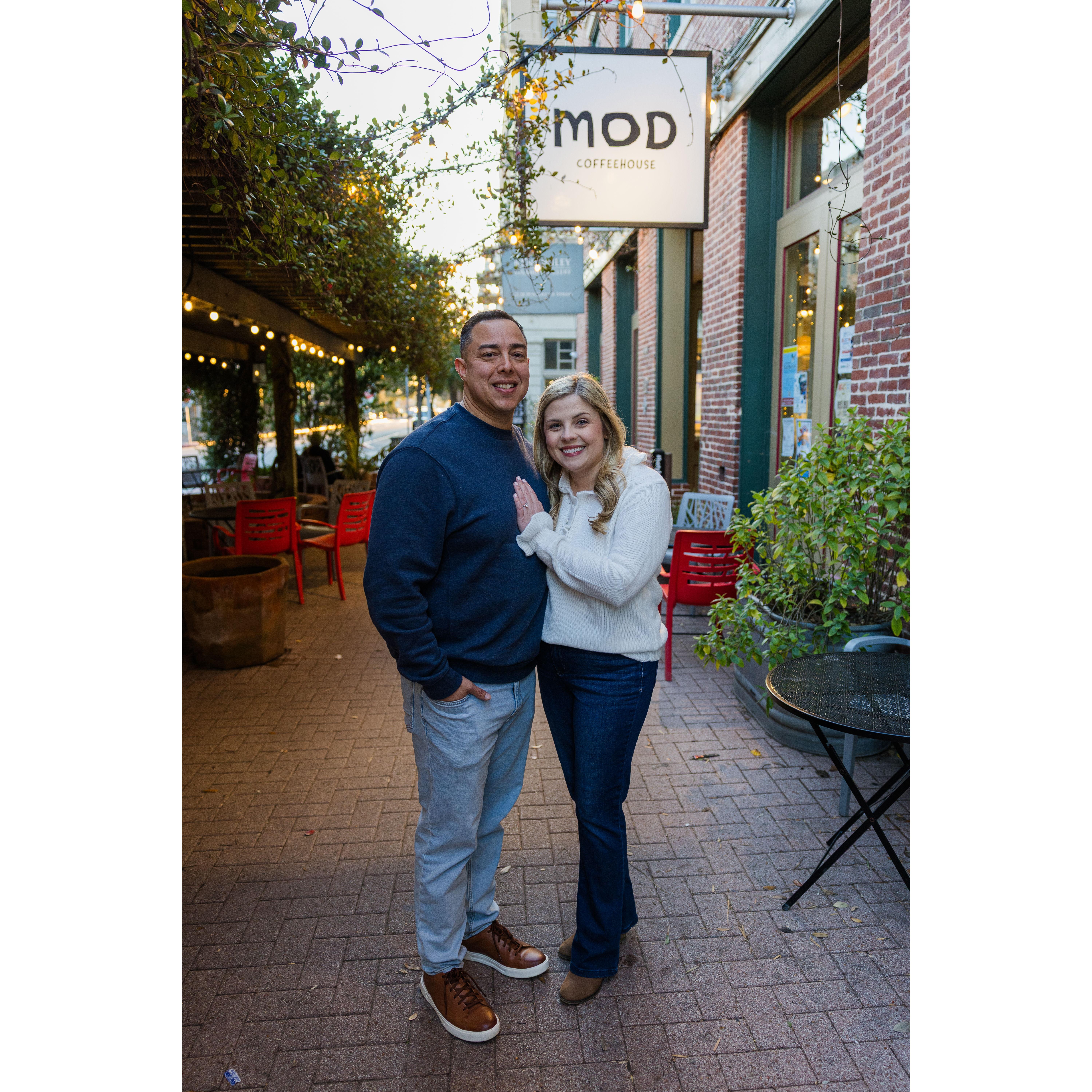 Engagement Photos and where we had our first date