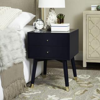 Mid Century 2-Drawer Nightstand