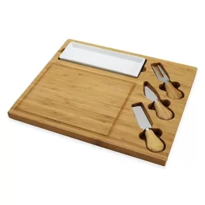 Picnic At Ascot Celtic 4-Piece Bamboo Cheese Board Set