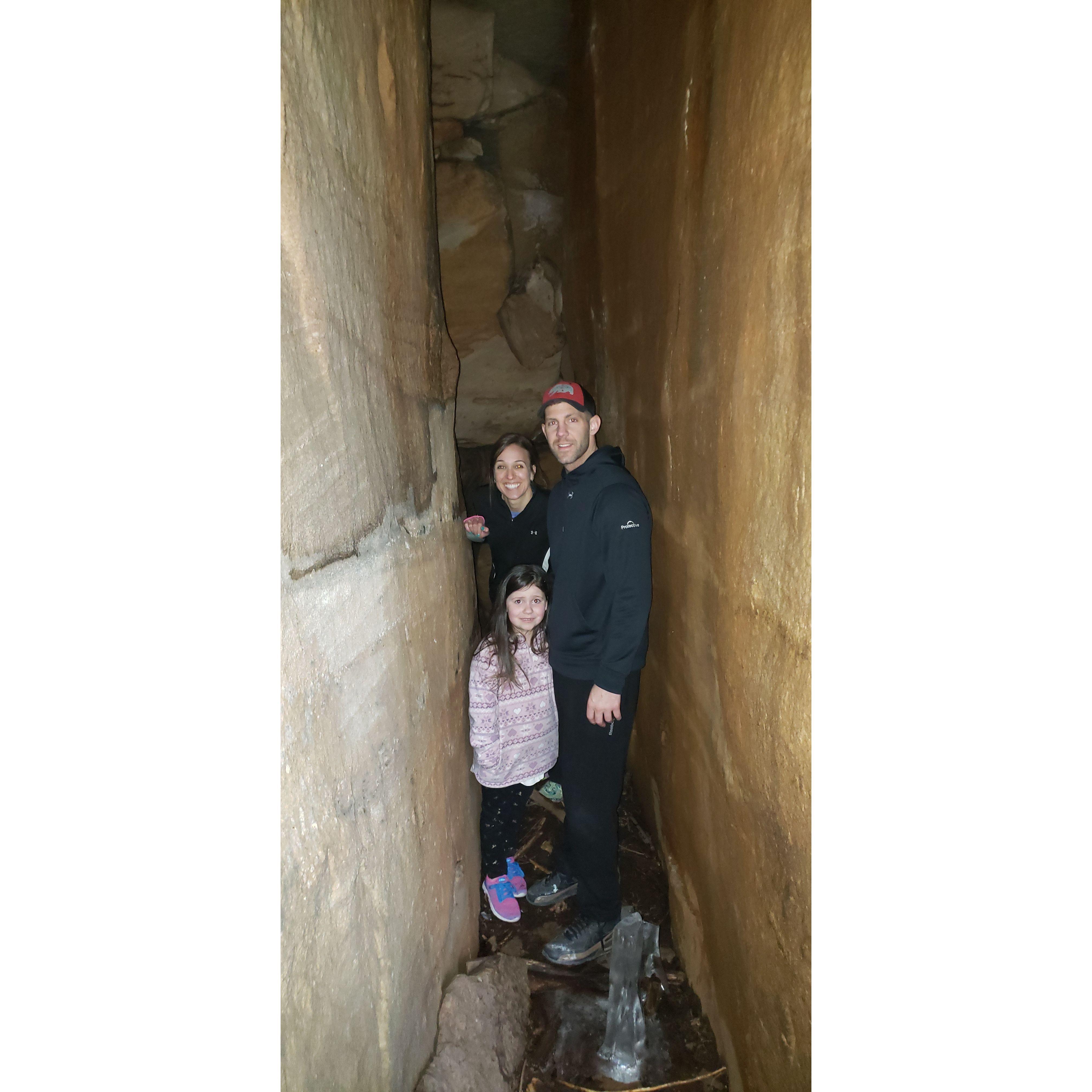 Laurel Caverns with Lex and the family