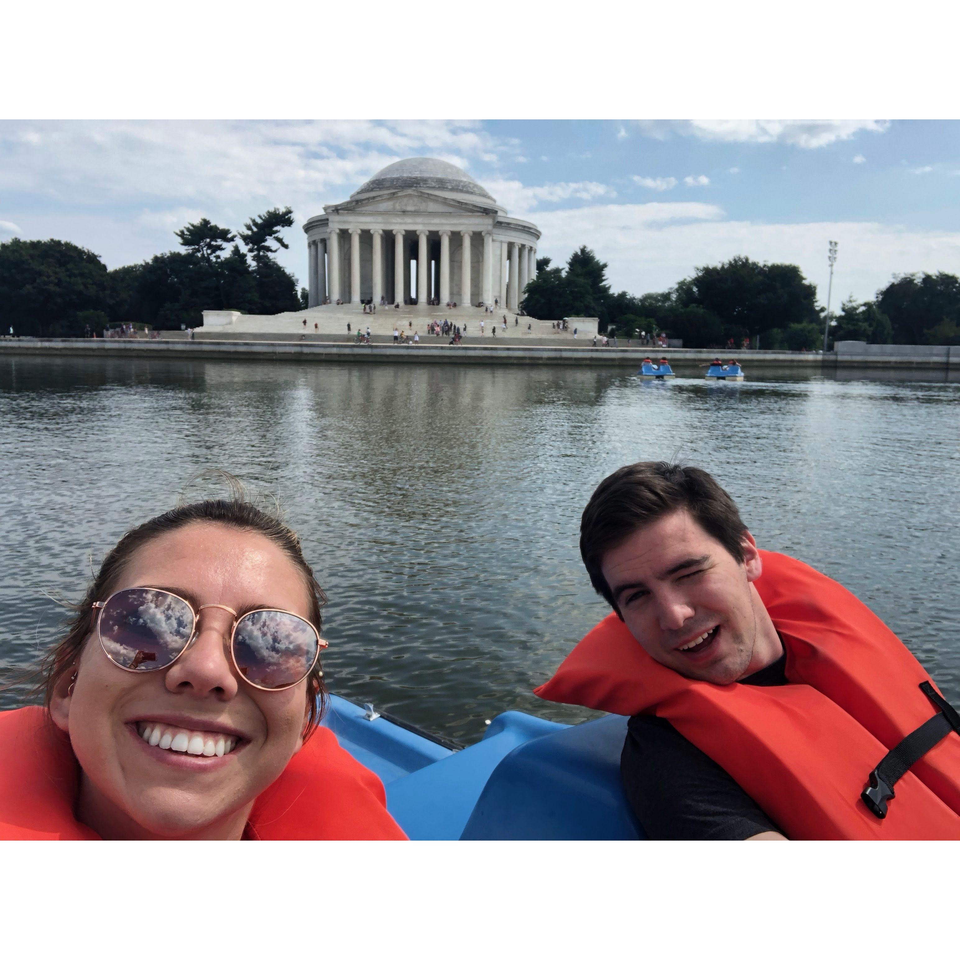 Living in DC during college.