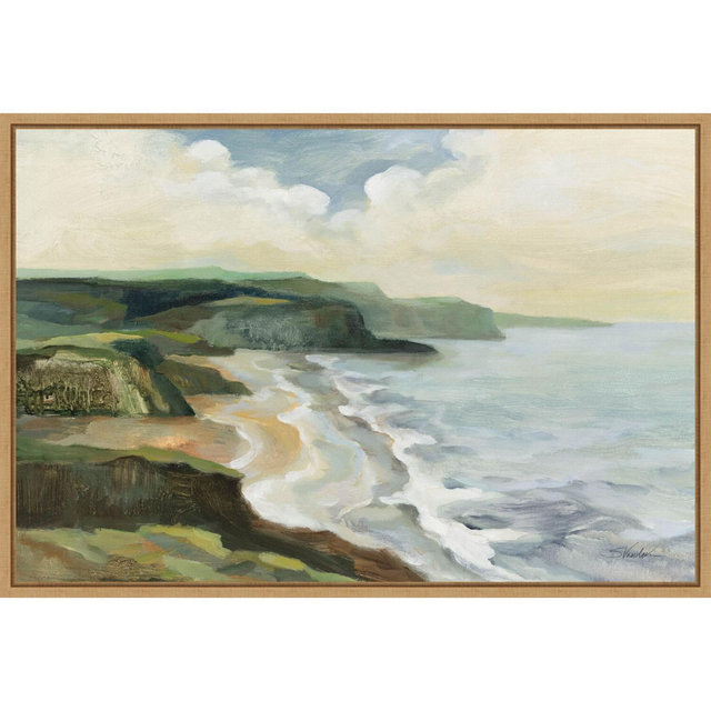 Amanti Art Irish Coast by Silvia Vassileva Canvas Wall Art Print Framed 33 x 23