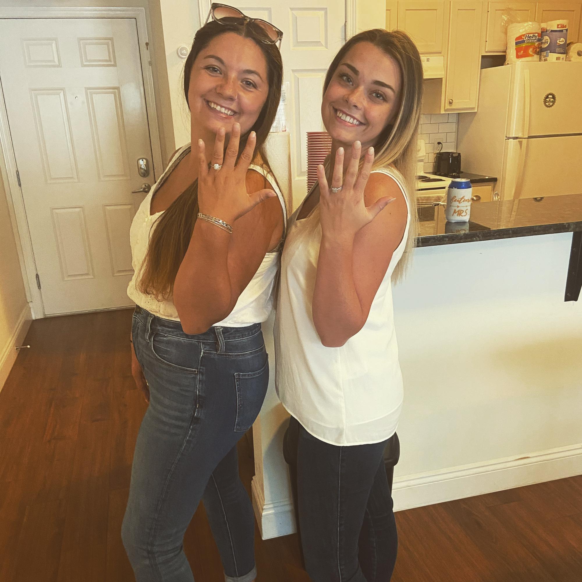 Bride and matron of honor