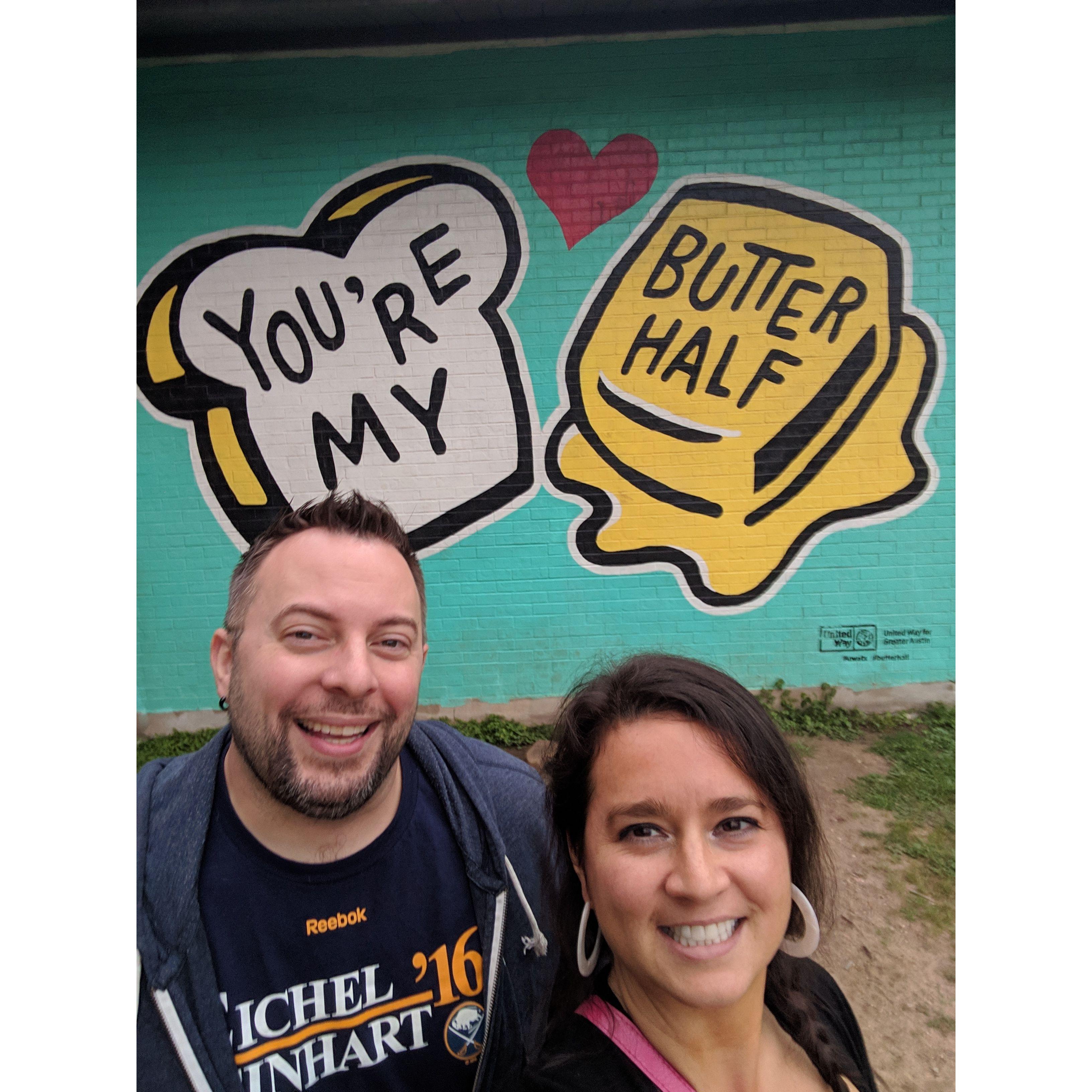 Butter half :)