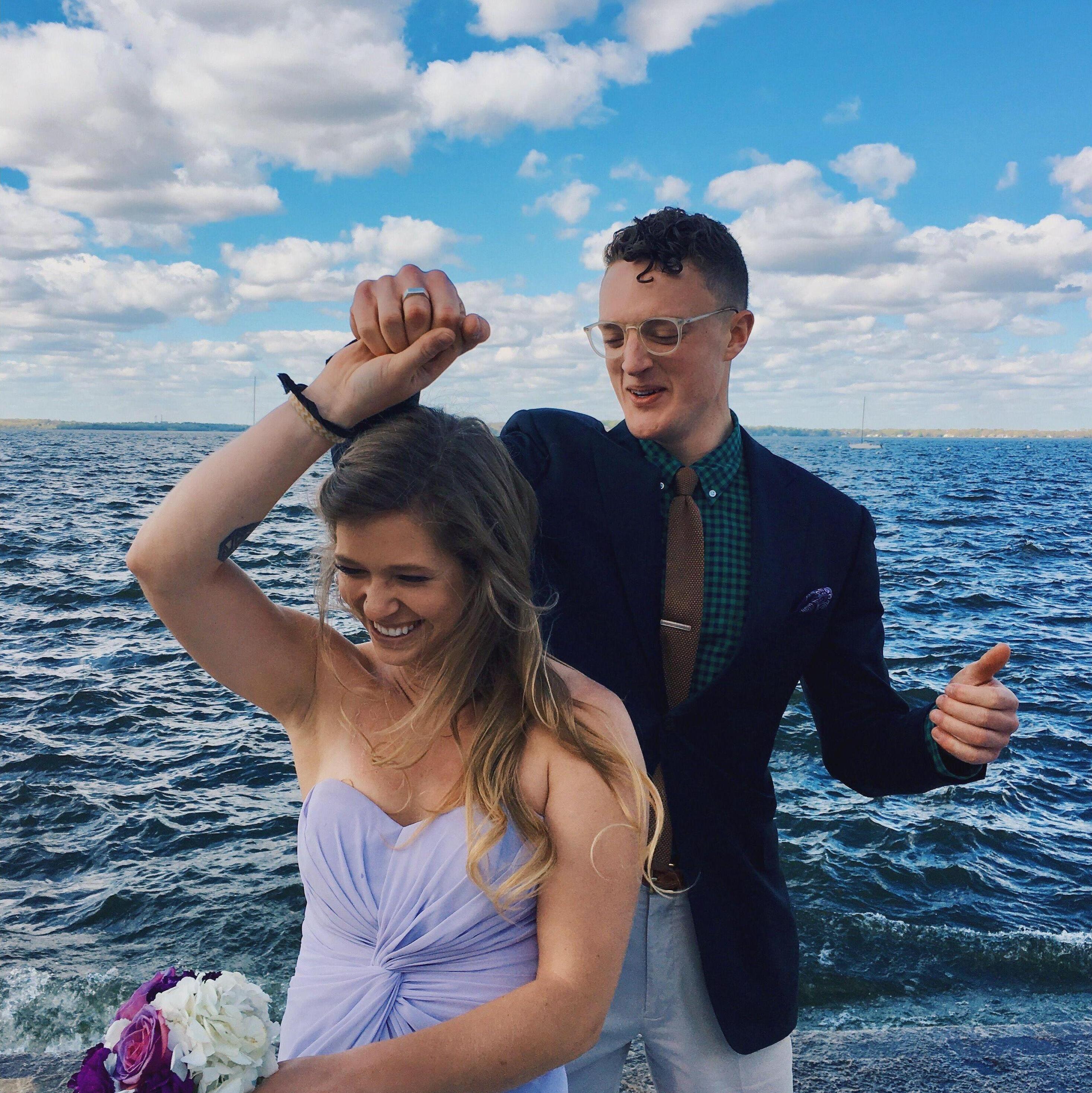 First big event together: taking Austin to Haley and Ryan's wedding.