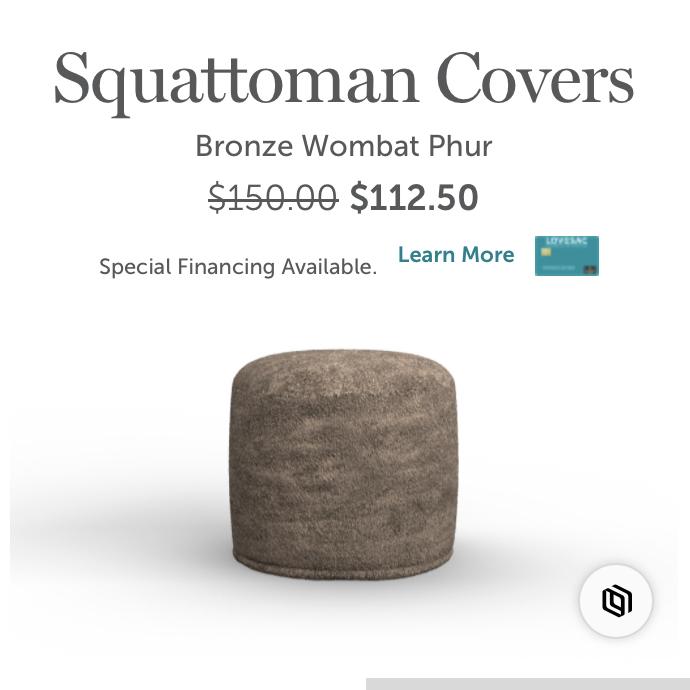 Squattoman Cover Bronze Wombat Phur