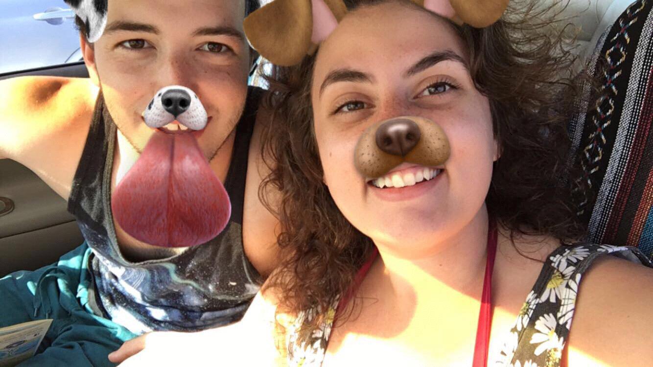First picture together & first beach trip ❤️