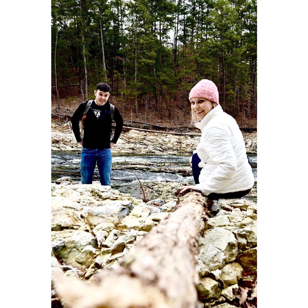 Hiking in Beavers Bend, OK