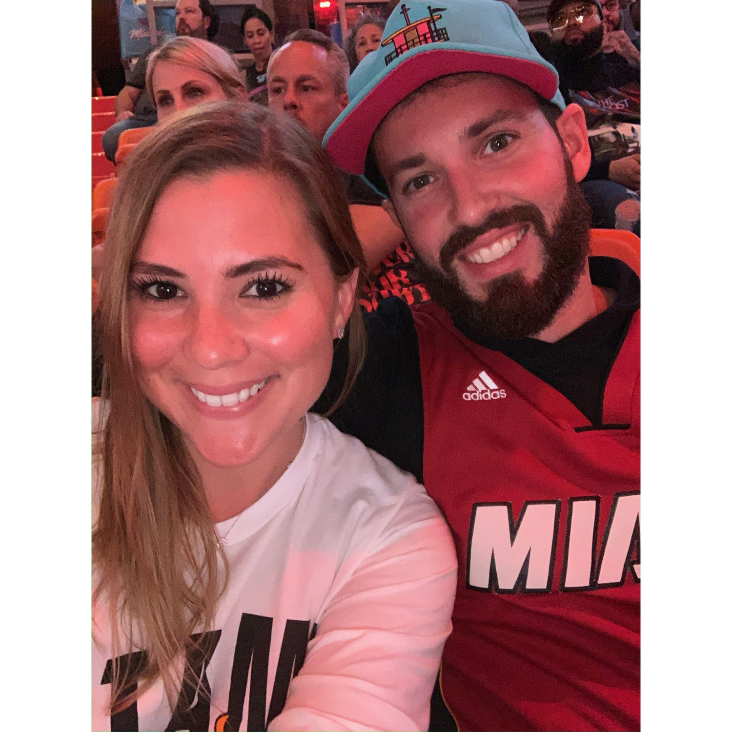 Our first Miami Heat game!