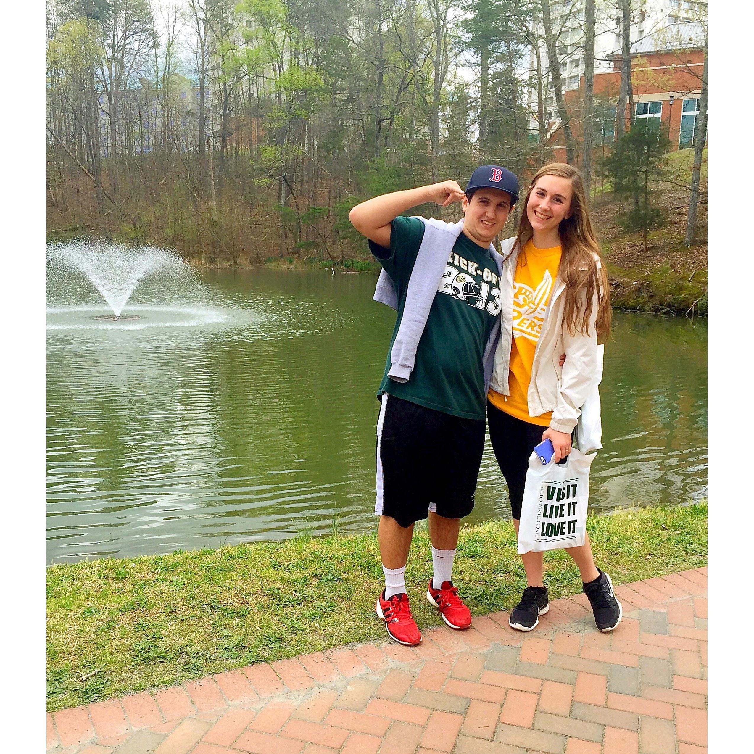 Touring UNC Charlotte in 2015!