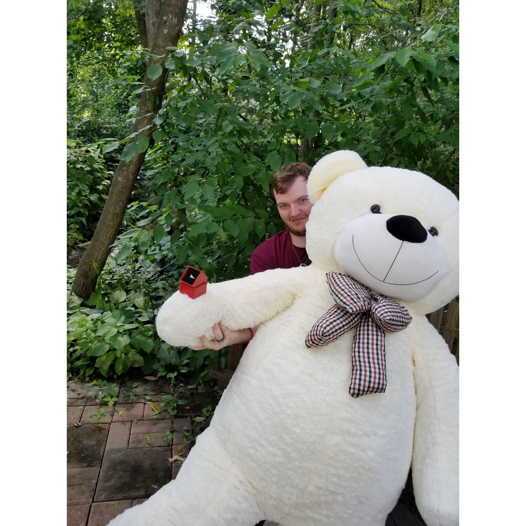 The bear is HUGE.