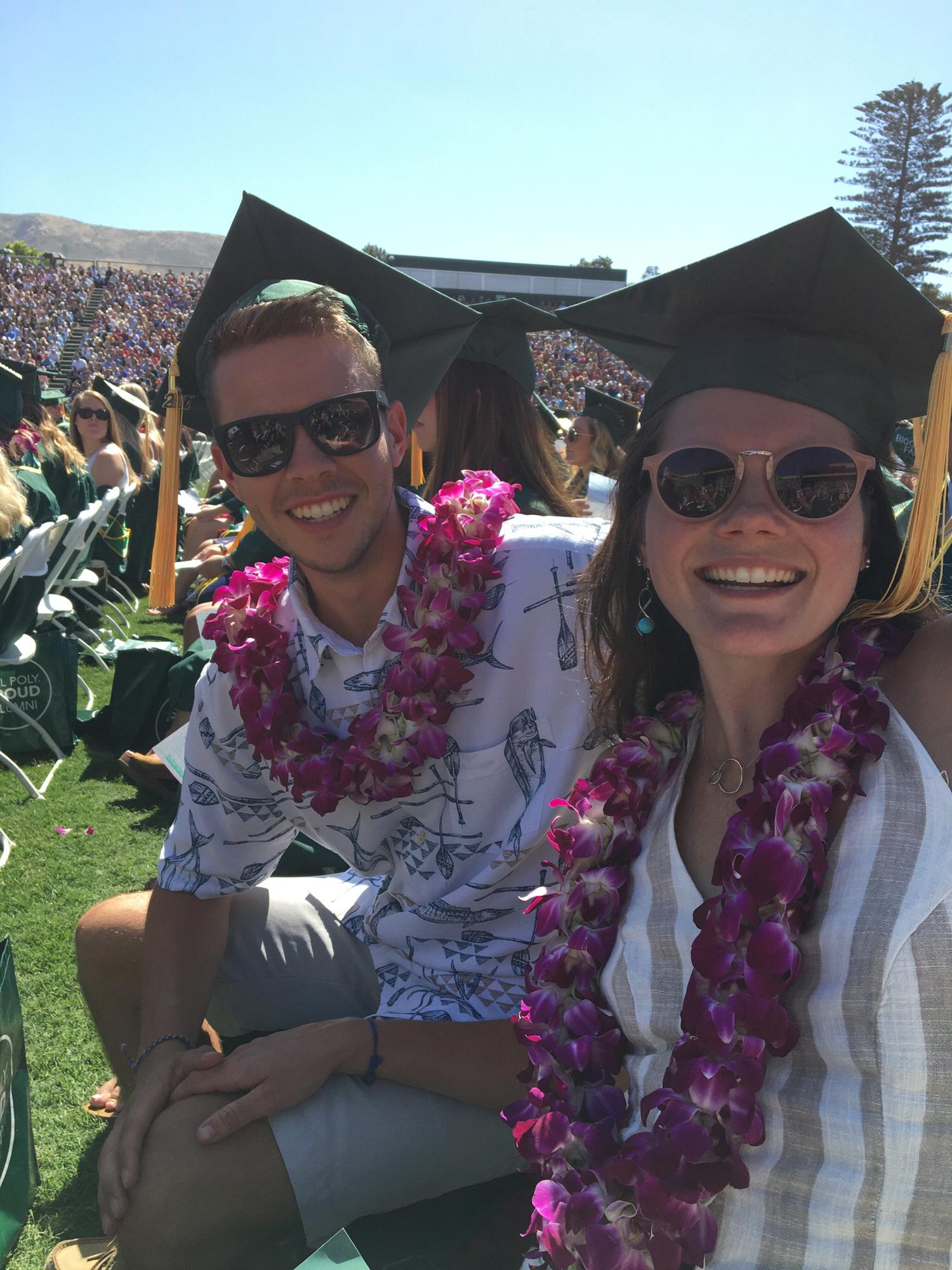 Graduating together was such a special experience, the hot mini shots they snuck in were not! Claire and Taylor were lucky to both be in the same college! 2017