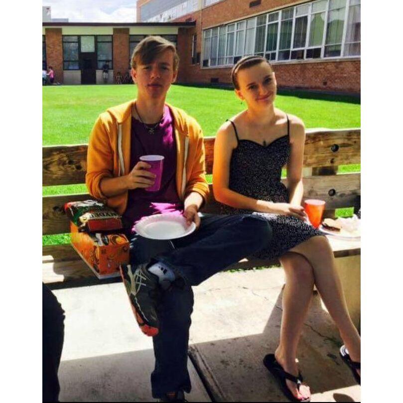 One of our first pictures together! We were 16 and 17 when we first met.