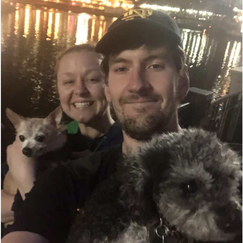 Summer 2020: Chicago Riverwalk with our boys.