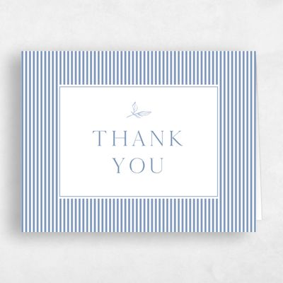 Denim Blue Wedding Thank You - Fable Landscape
