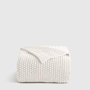 Cotton Fisherman Throw in Ivory