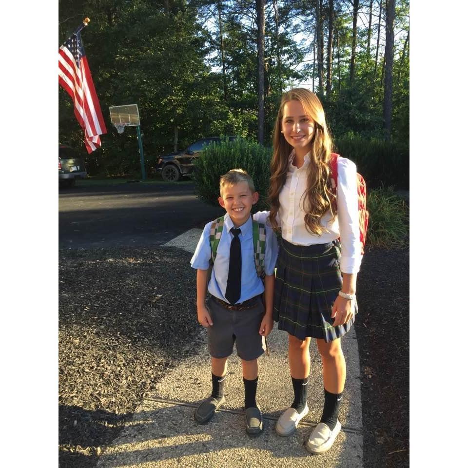 Classic first day of school pic!