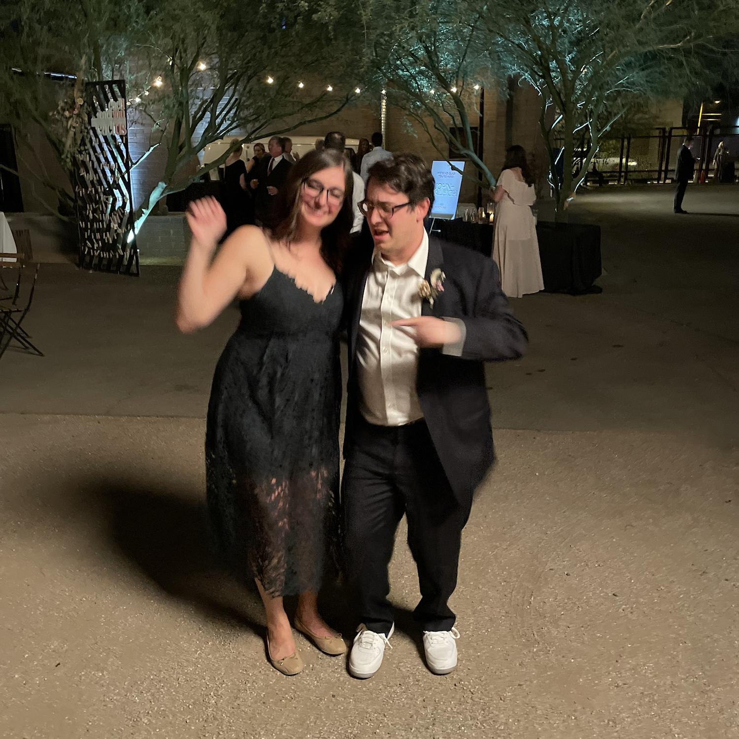 First wedding Izzi and Sam attended together (thank you John and Halleigh for the belated plus one).
